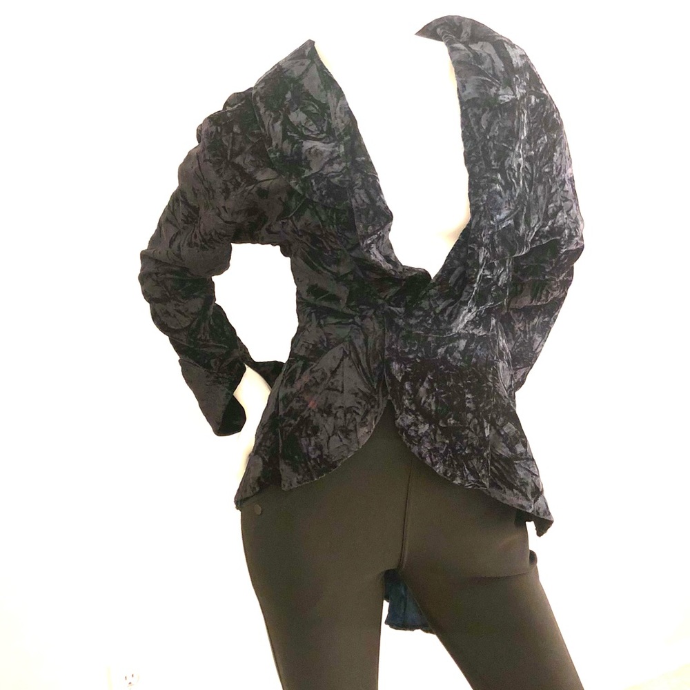 Velvet Steampunk tail Victorian inspired Jacket